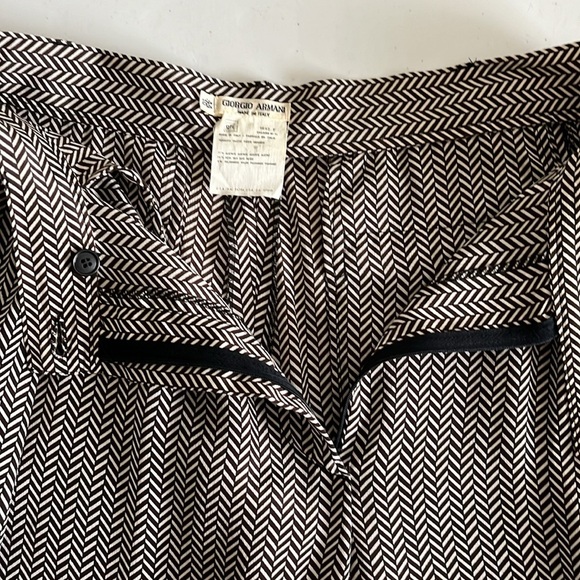 VINTAGE Giorgio Armani Silk Blend Breezy Sheer Lightweight Pants Made in Italy - Picture 5 of 10